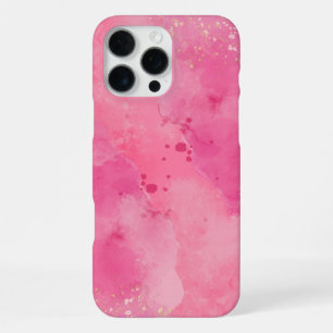 Pink Watercolor Linktree iPhone 16 Pro Max Case