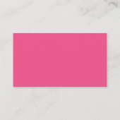 Pink Watercolor Lips Business Card Template (Back)