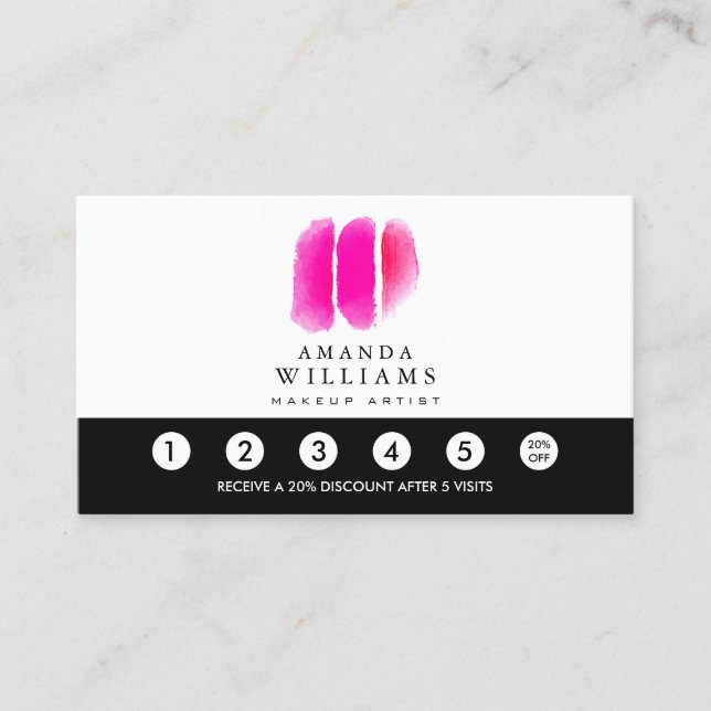 Pink Watercolor Makeup Artist Swatches Loyalty (Front)