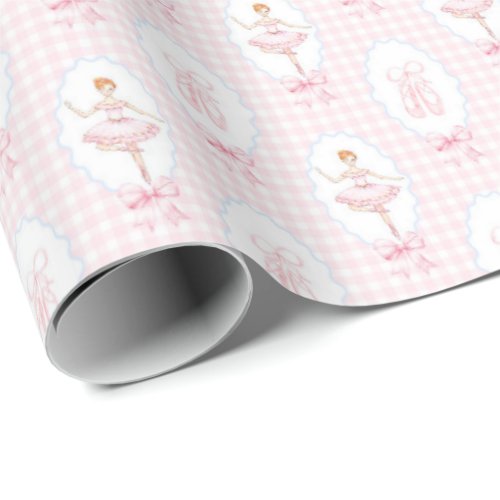 Pink Watercolor Nutcracker Christmas Wrapping Pape Wrapping Paper