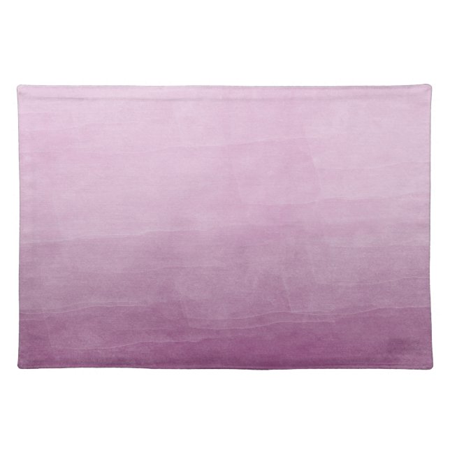 Pink Watercolor Ombre Cloth Placemat (Front)