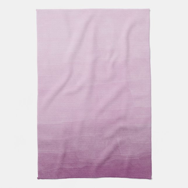 Pink Watercolor Ombre Towel (Vertical)