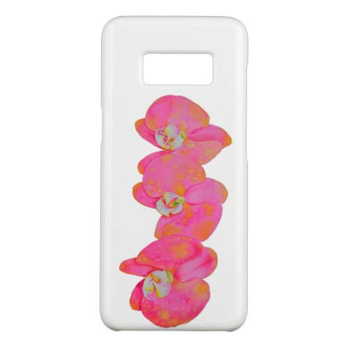 Pink watercolor Orchid painting Case_Mate Samsung Galaxy S8 Case