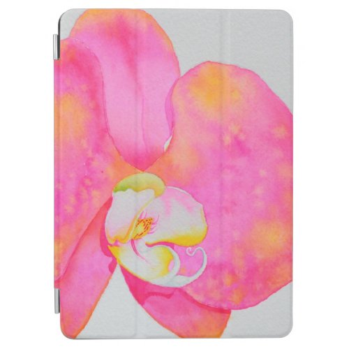 Pink watercolor Orchid painting iPad Air Cover