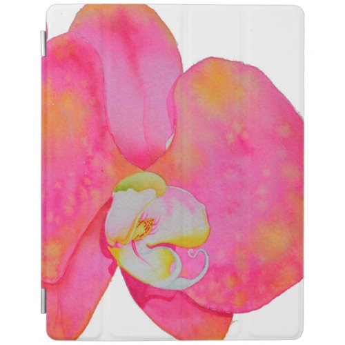 Pink watercolor Orchid painting iPad Smart Cover