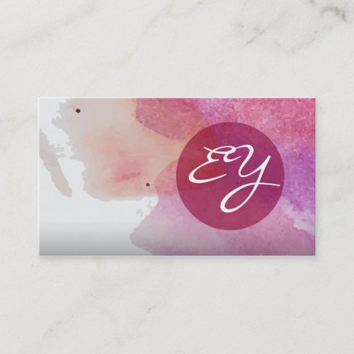 Pink Watercolor Paint Splatter Abstract Business Card - A beautiful watercolor paint splatter business card design template with eye catching colors.
It's ready to be personalized to suit your preferences and personal style, and is perfect as a professional business card.