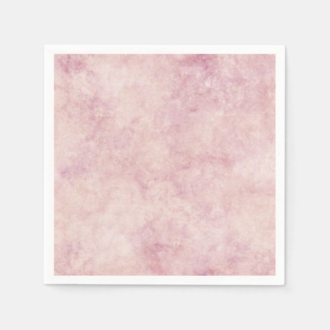 Pink Watercolor Pastel Napkins (Front)