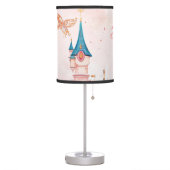 Pink Watercolor Princess Table Lamp (Left)