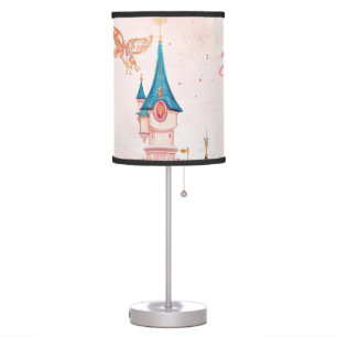 Pink Watercolor Princess Table Lamp