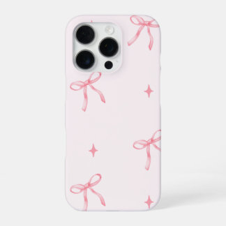 Pink Watercolor Ribbon iPhone 16 Pro Case