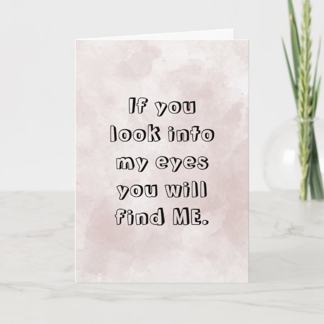 Pink Watercolor Romantic Anniversary  Card (Front)