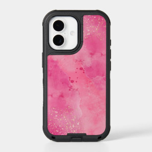 Pink Watercolor Splash Abstract Phone Case