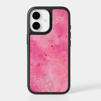 Pink Watercolor Splash Abstract Phone Case