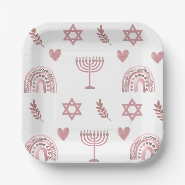 Hanukkah online paper plates