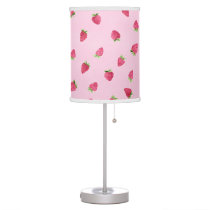 Pink Watercolor Strawberry Lamp