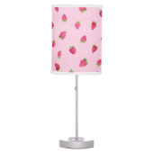 Pink Watercolor Strawberry Lamp (Front)