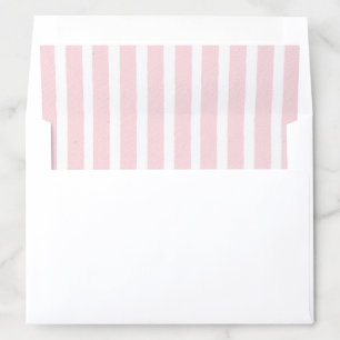 Pink Watercolor Striped Envelope Liner