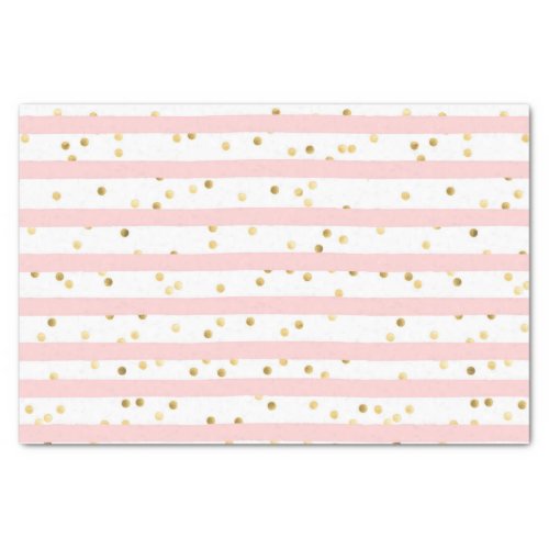 Pink Watercolor Stripes Tissue Paper