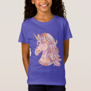 Pink Watercolor Unicorn T-Shirt