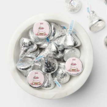Pink Watercolor Wedding Cake Hershey®'s Kisses® by starstreamdesign at Zazzle
