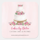 Wedding Cake Glitter Drip Purple Bakery Classic Round Sticker