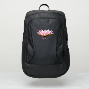 Pink Waterlily Lotus Backpack