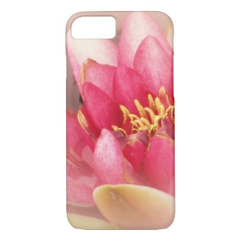 Pink Waterlily Pastel  Iphone 7 Case by SerenityGardens at Zazzle