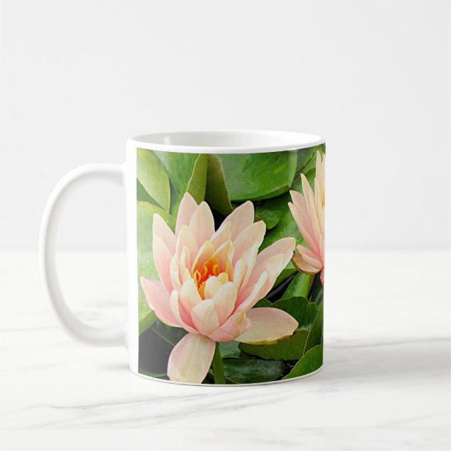 Pink Waterlily Quartet Mug (Left)