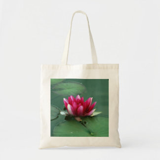 Pink Waterlily Tote Bag