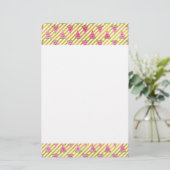 Pink Watermelon and Yellow Stripe Summer Pattern (Standing Front)
