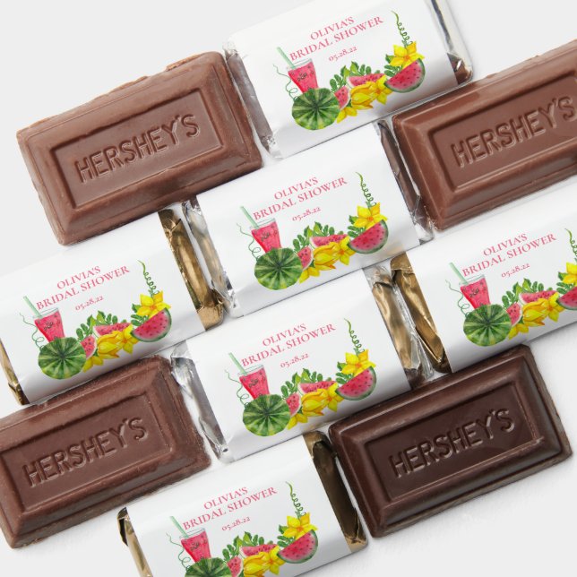 Pink Watermelon Bridal Shower  Hershey's Miniatures (Assorted)