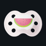 Pink Watermelon Pacifier<br><div class="desc">Why use a boring pacifier when you can have a cute one? Click “customize it” for font and text options. Coordinating items available at www.gem-ann.com (Zazzle store).</div>