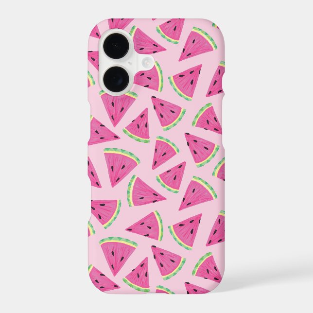 Pink Watermelon pattern iPhone Case (Back)