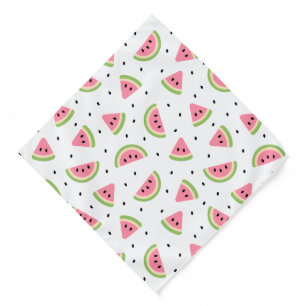 Pink Watermelons, Watermelon Seeds, Summer Pattern Bandana