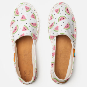 Pink Watermelons, Watermelon Seeds, Summer Pattern Espadrilles