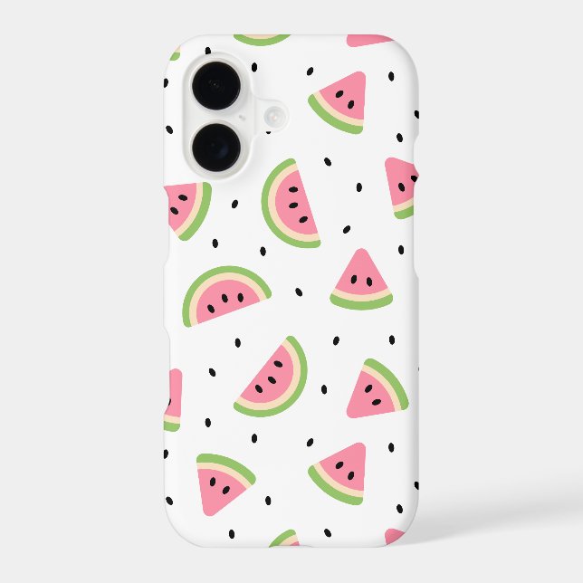 Pink Watermelons, Watermelon Seeds, Summer Pattern Iphone Case (Back)