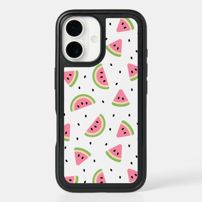 Pink Watermelons, Watermelon Seeds, Summer Pattern Otterbox iPhone Case (Back)