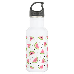 Pink Watermelons, Watermelon Seeds, Summer Pattern Stainless Steel Water Bottle