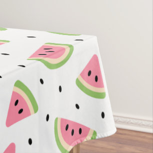 Pink Watermelons, Watermelon Seeds, Summer Pattern Tablecloth