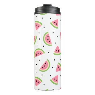 Pink Watermelons, Watermelon Seeds, Summer Pattern Thermal Tumbler