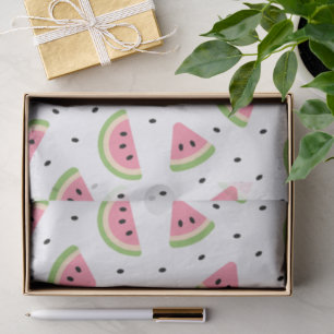 Pink Watermelons, Watermelon Seeds, Summer Pattern Tissue Paper