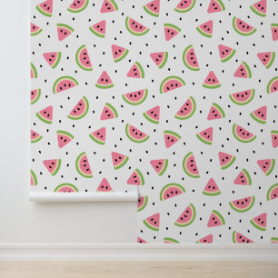 Pink Watermelons, Watermelon Seeds, Summer Pattern Wallpaper