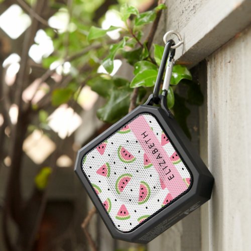 Pink Watermelons Watermelon Seeds Your Name Bluetooth Speaker