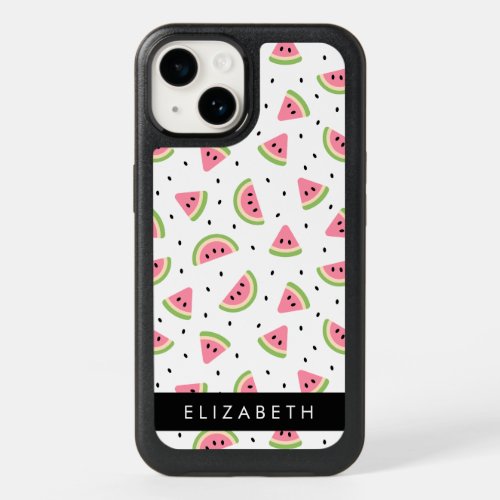 Pink Watermelons Watermelon Seeds Your Name OtterBox iPhone 14 Case