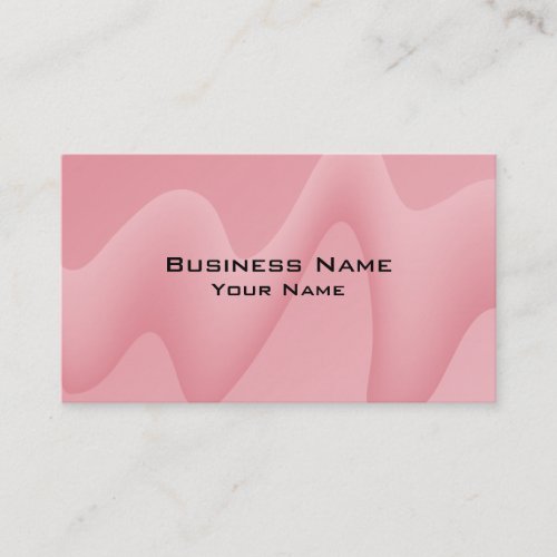 Pink Wave Abstract Image. Business Card