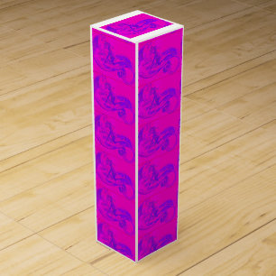 pink wave mermaid wine gift box