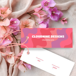 Pink Waves Clothing Size Price Hangtag Card