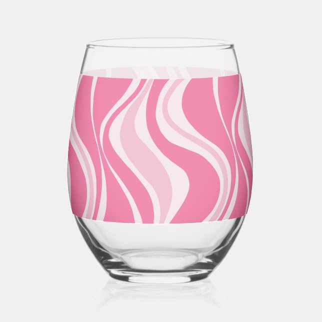 Pink Waves Glass (Front)