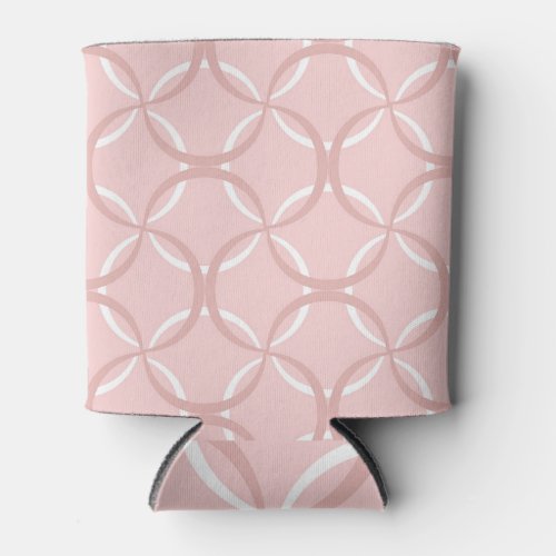 Pink Waves Seamless Chic Pattern Can Cooler