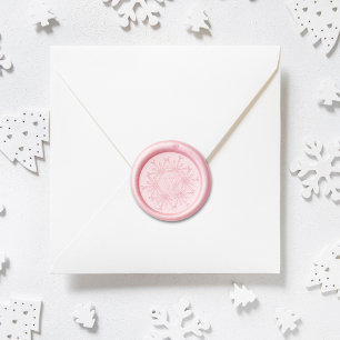  Pink Wax Seal with Family Initial Wax Seal Stamp